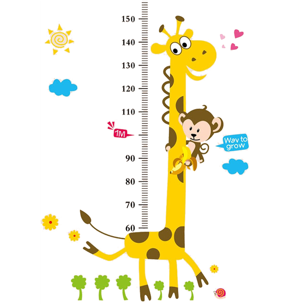 Väggdekor Mätsticka giraff