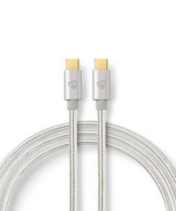 USB-kabel | USB 3.2 Gen 1 | USB Type-C™ Hane | USB-A Hane | 5 Gbps | 10 W | Guldplaterad | 2.00 m | Rund | Flätad / Nylon | Aluminium | Kartong med täckt fönster