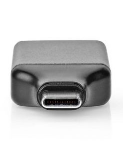 USB-adapter | USB 3.2 Gen 1 | USB Type-C™ Hane | DisplayPort Hona | Nickelplaterad | Rak | Aluminium | Grå / Svart | Plastpåse