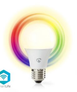 Smartlife Full färg glödlampa | Wi-Fi | E27 | 806 lm | 9 W | RGB + ställbar Vit | 2700 - 6500 K | Android™ / IOS | Glödlampa